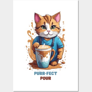 Purr-fect Pour Posters and Art